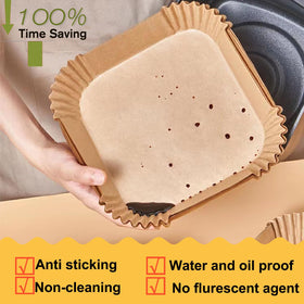 Mutvle nonstick disposable liner ready for baking.