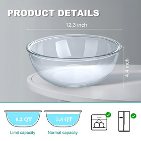 MUUBOOX dishwasher-safe glass bowl enables quick cleanup after cooking tasks
