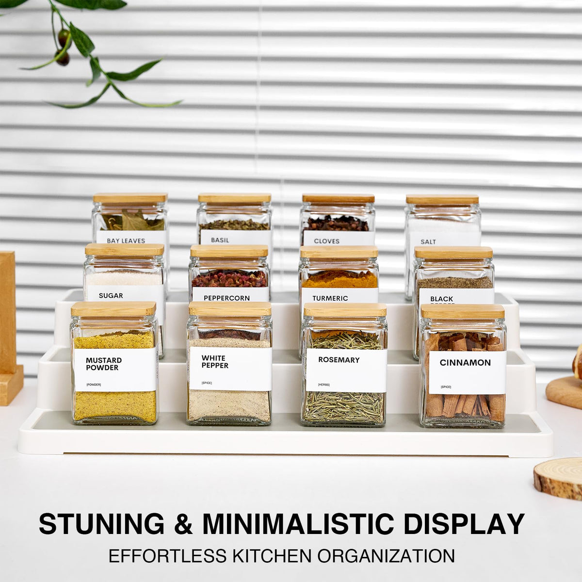 MUVEKA label set with 68 pre-printed and 20 blank labels for organized storage
