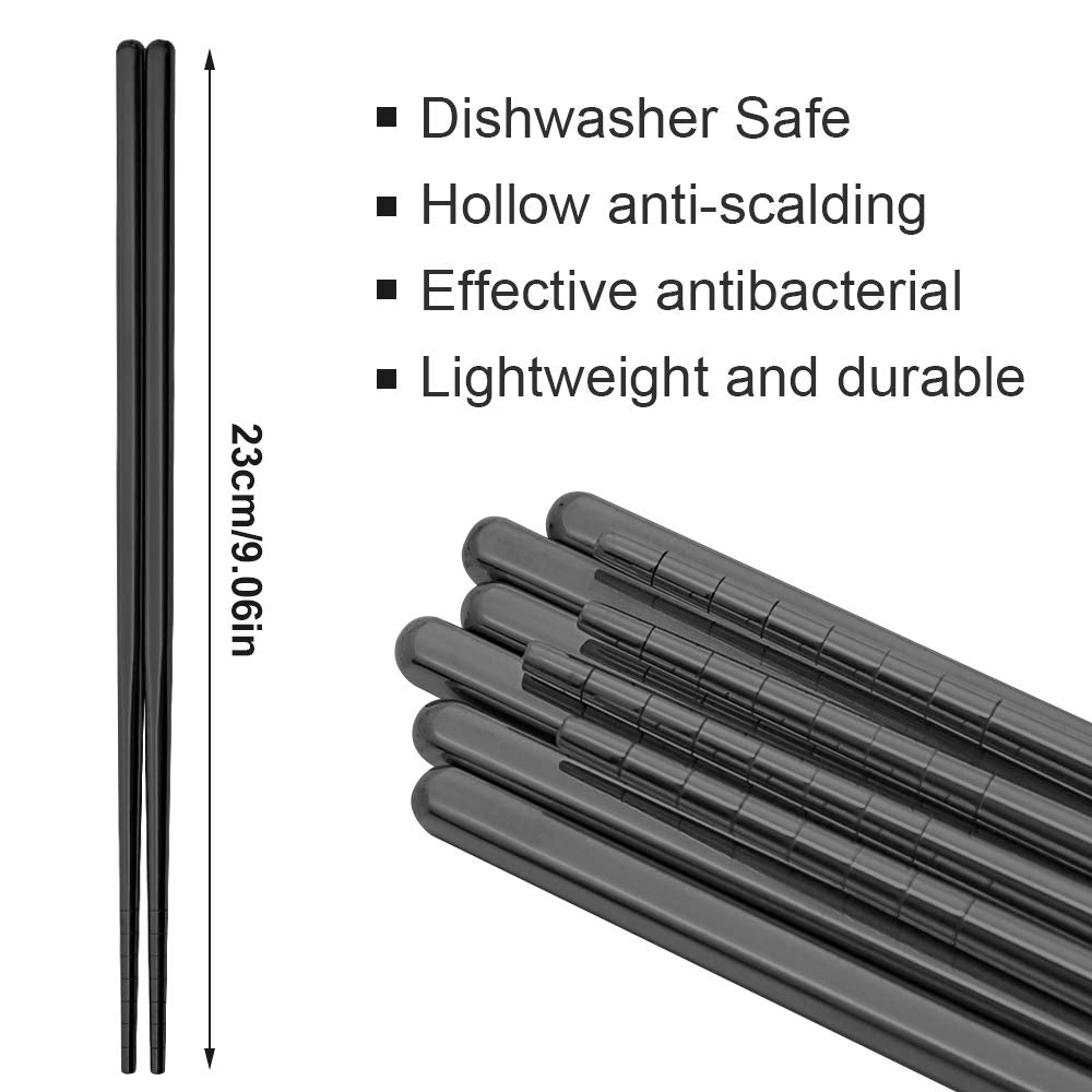 MUYOS dishwasher safe SUS304 chopsticks stay color fast.