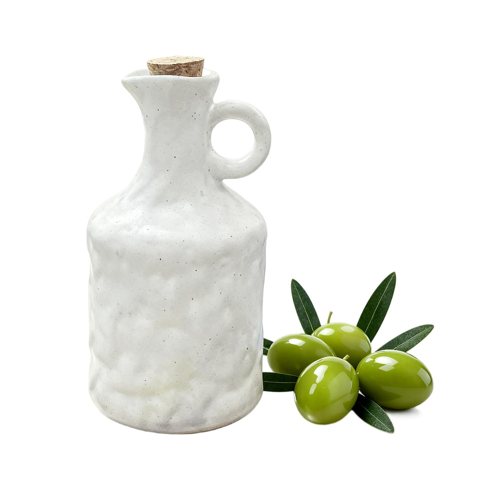MuyuRise ceramic olive oil dispenser bottle pour for precise oil portions.