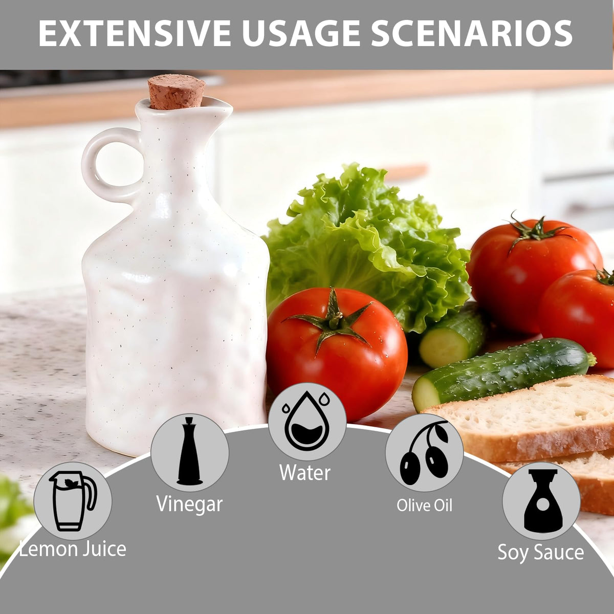 MuyuRise lead-free ceramic ensures safe contact with food ingredients.