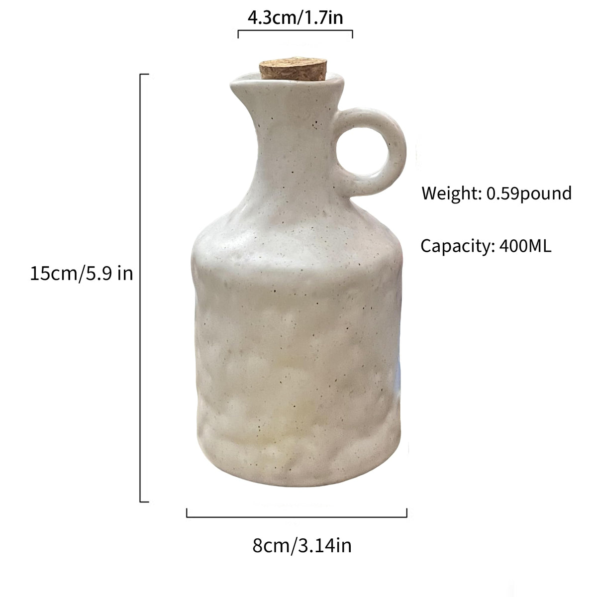 MuyuRise ceramic dispenser close-up highlights reactive glaze texture aesthetic.