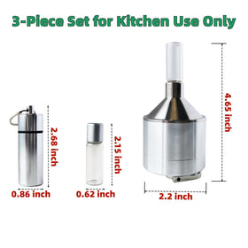 MuYuDaDi Spice Grinder detail shot, compact size fits small countertops.
