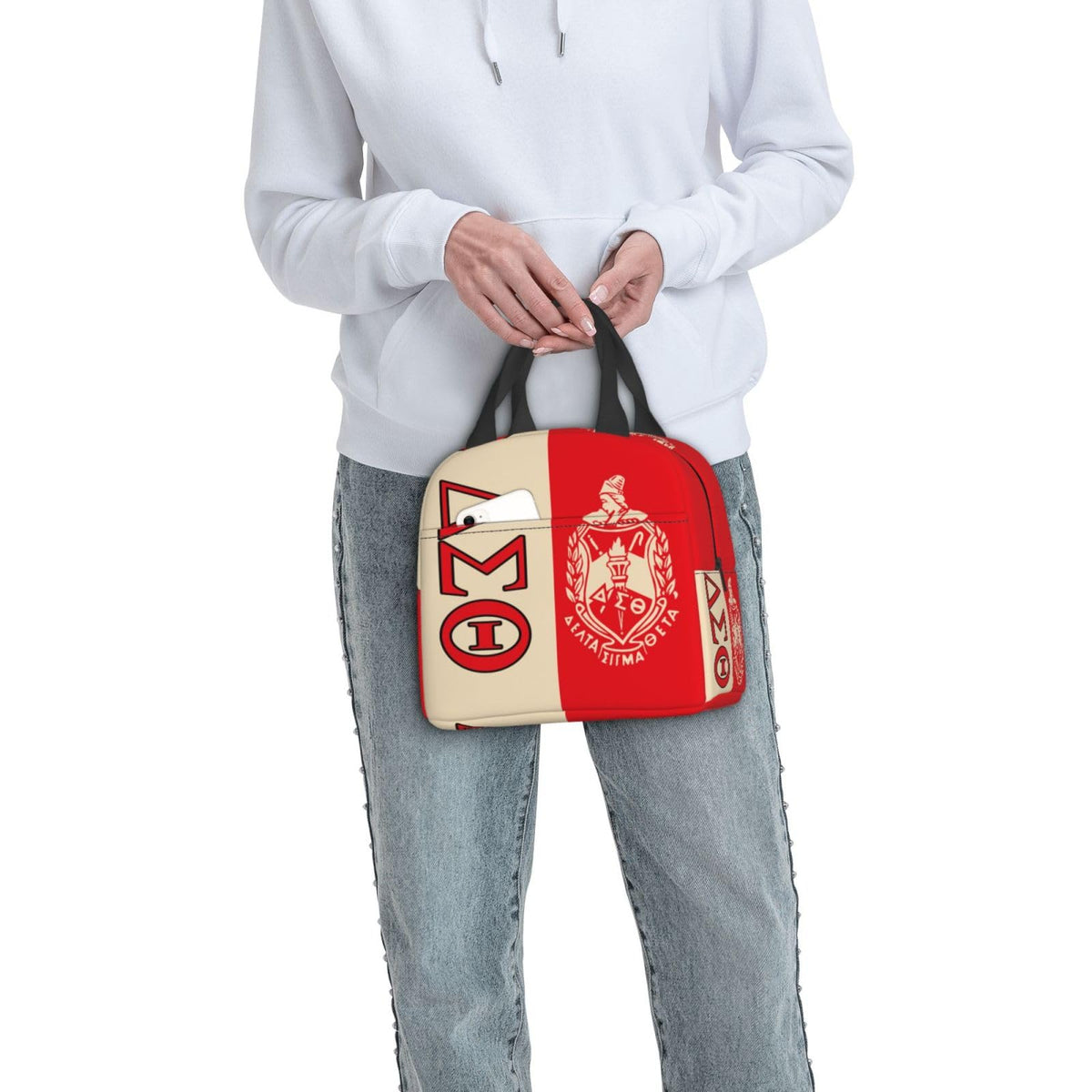 MVYNUL Sorority Lunch Tote thick insulation keeps food warm or cold.