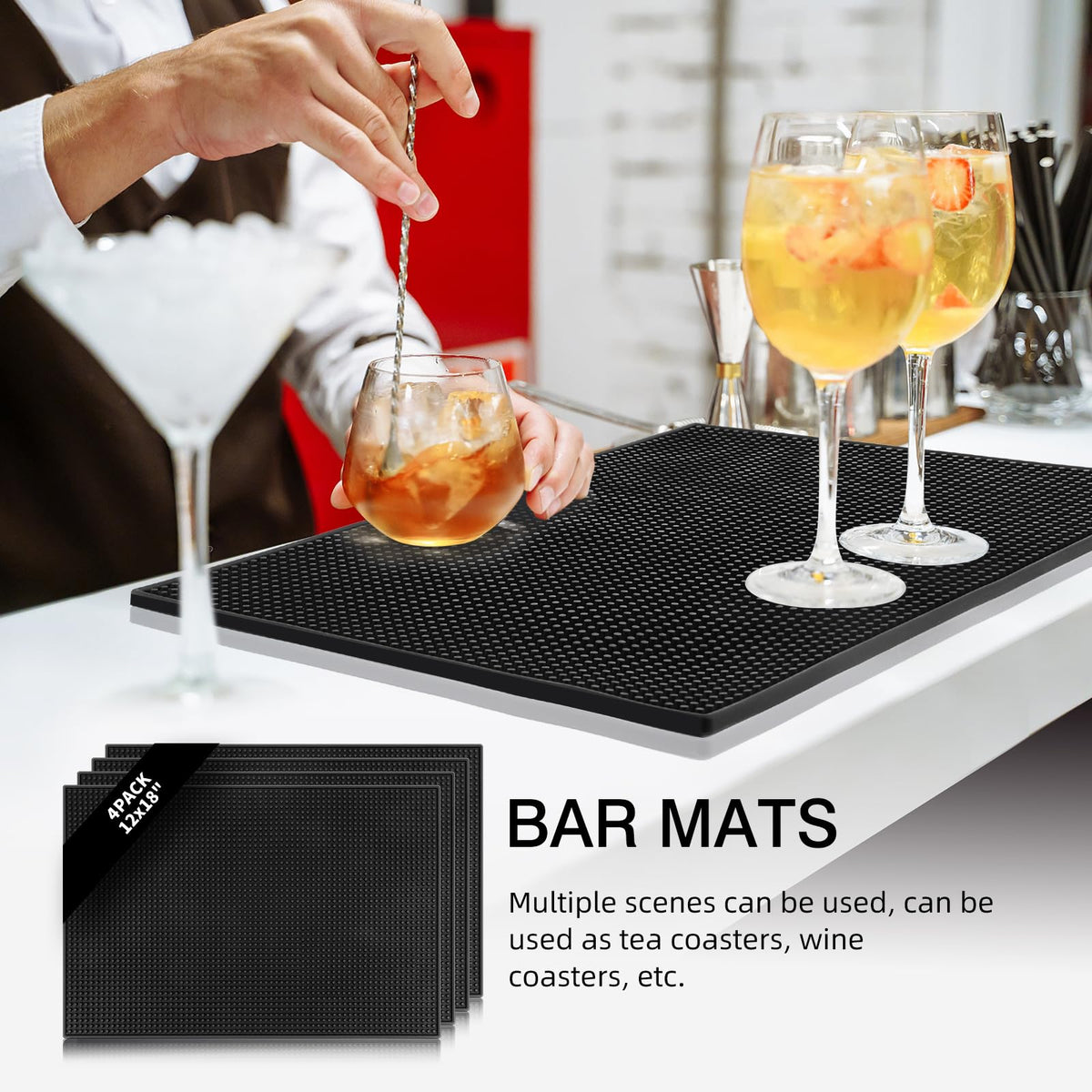 mwellewm bar mats versatile for bars, pubs, and restaurants