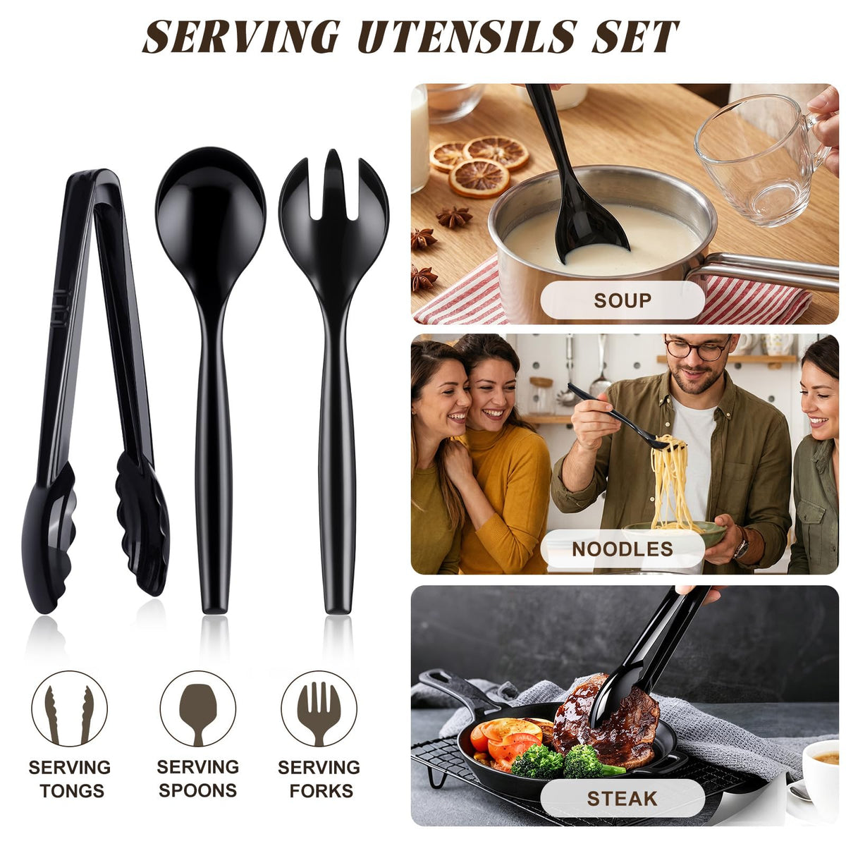 Mwellewm Buffet and catering setup displaying versatile serving tools.