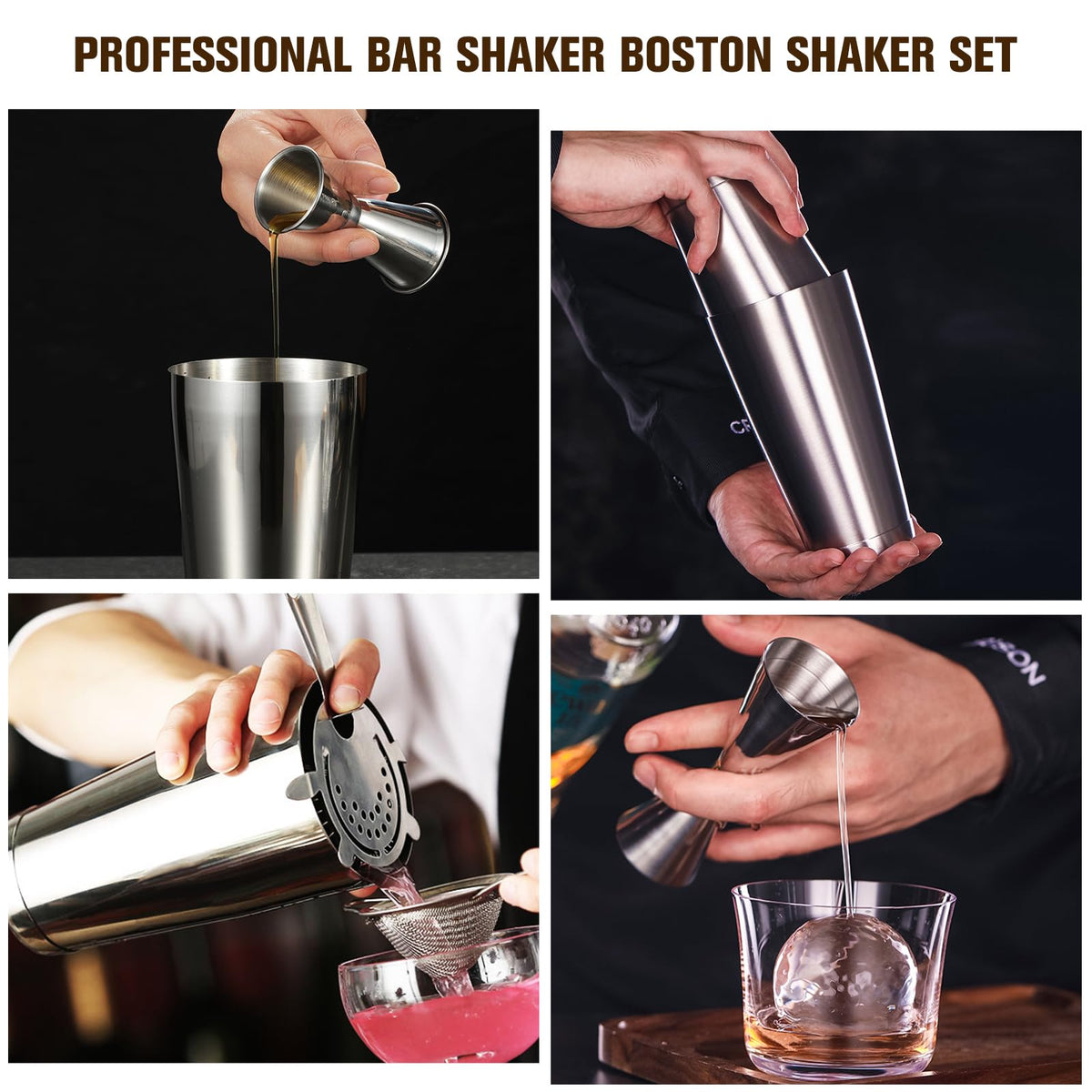 Mwellewm built-in strainer for easy pouring and strain-free cocktails.