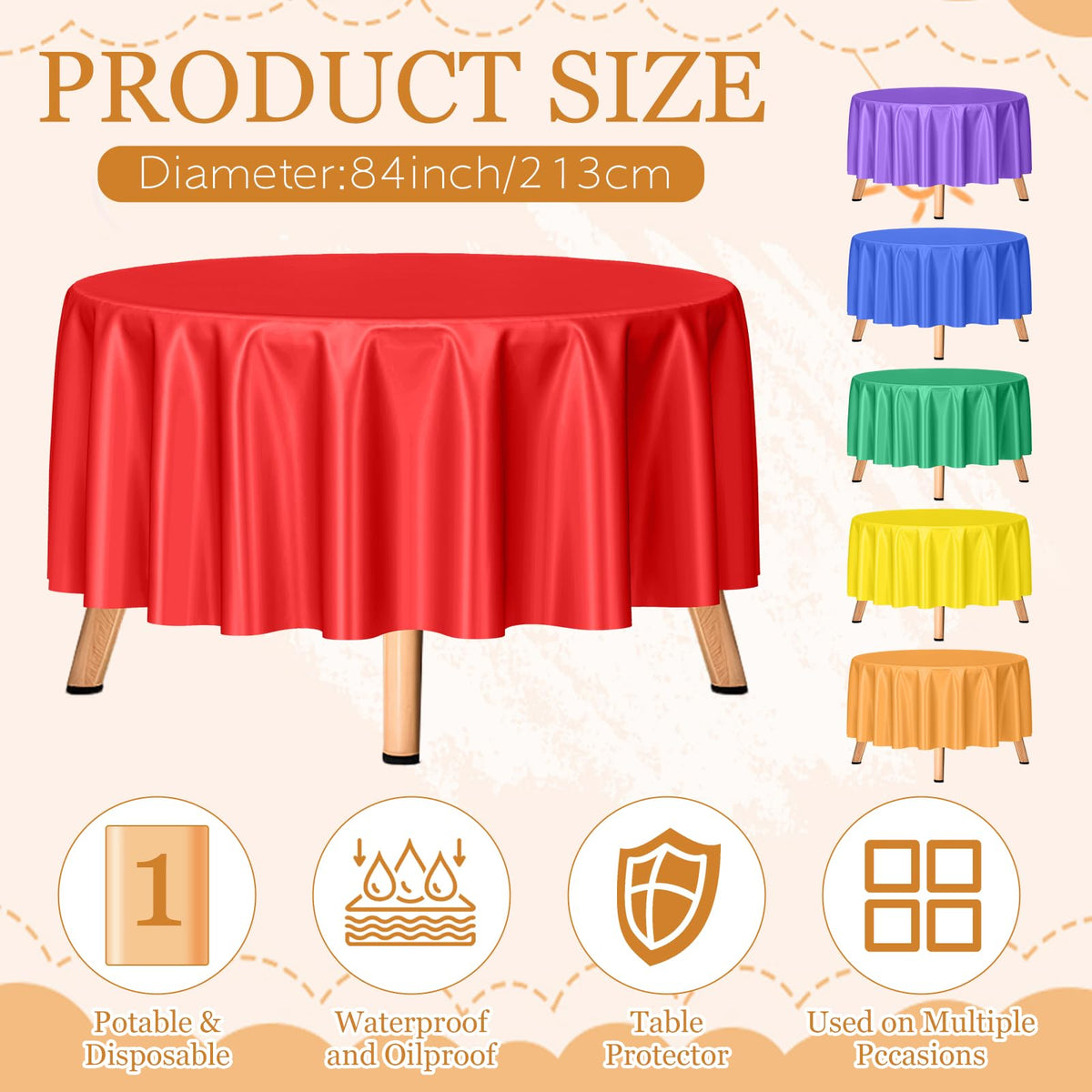 mwellewm candyland decor table cover adds playful color to celebrations