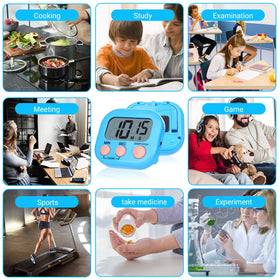 Mwellewm digital timer supports kitchen, study, workouts, and more.