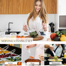 Mwellewm disposable utensils simplify cleanup after events.