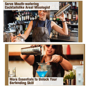 Mwellewm double-jigger ensures accurate measurement for balanced drinks.