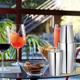 Mwellewm 8-piece set displayed for quick mixing in a home bar.