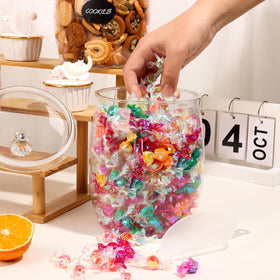 MWellewm multiuse jar holds chocolates, spices, or beads with easy access.
