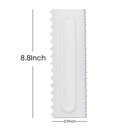Mwellewm plastic sawtooth comb for precise cake edges and decorative borders.