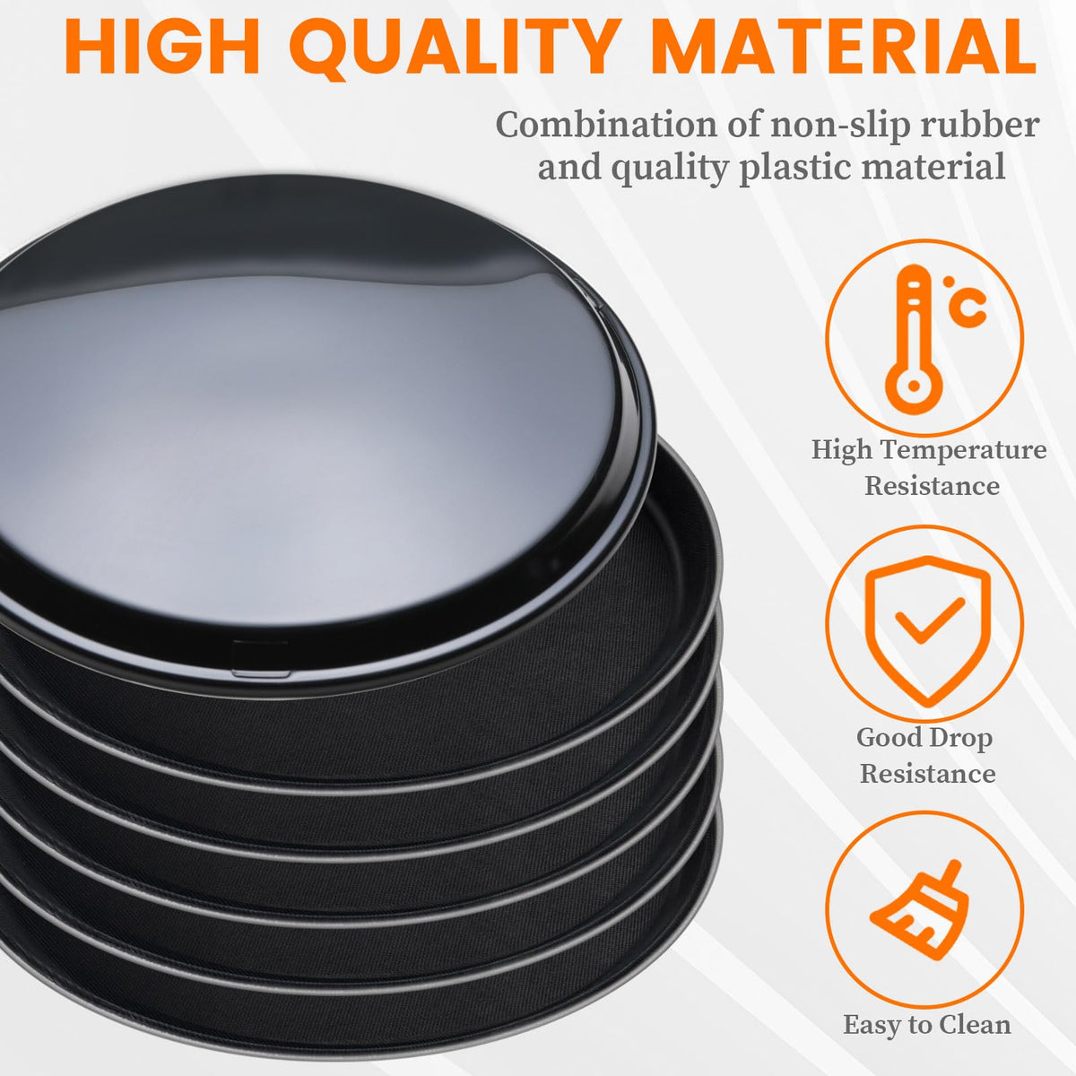 Mwellewm non-slip tray reduces spills during catering events.