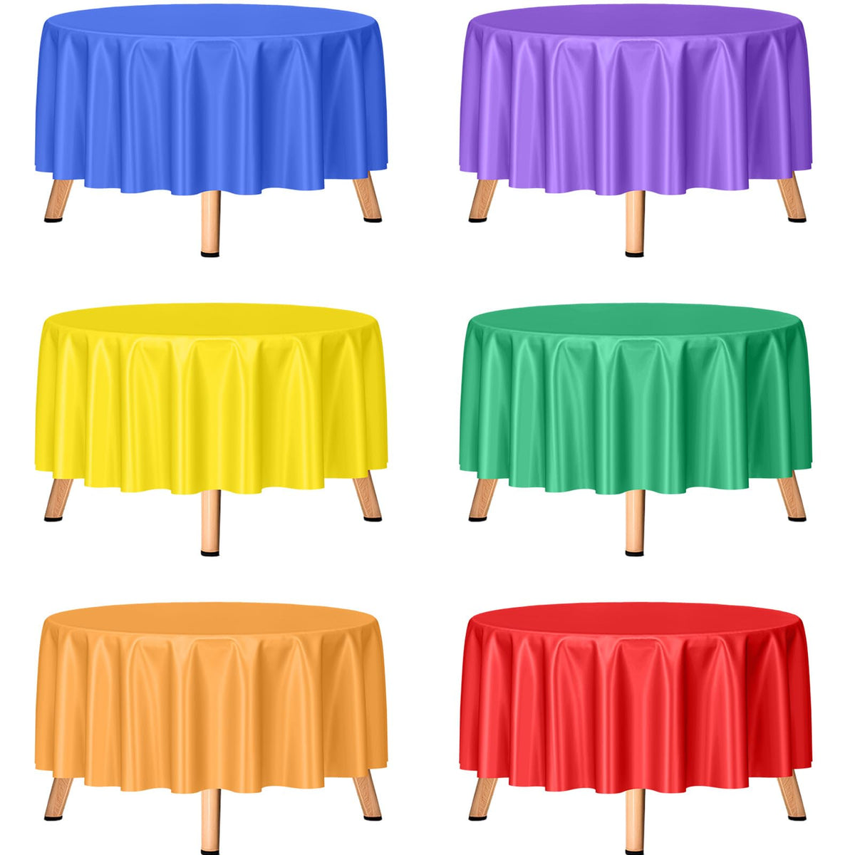 mwellewm round 84 inch rainbow tablecloth ready for festive gatherings