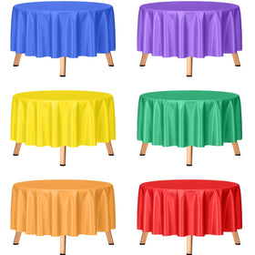 mwellewm round 84 inch rainbow tablecloth ready for festive gatherings
