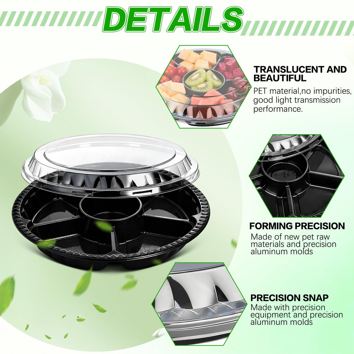 mwellewm stackable tray keeps fruits vegetables and snacks organized