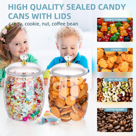 MWellewm transparent jars highlight contents while remaining sturdy for daily use.