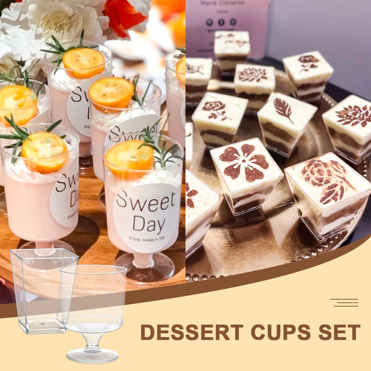 mwellewm value-pack contents: cups and spoons for parties