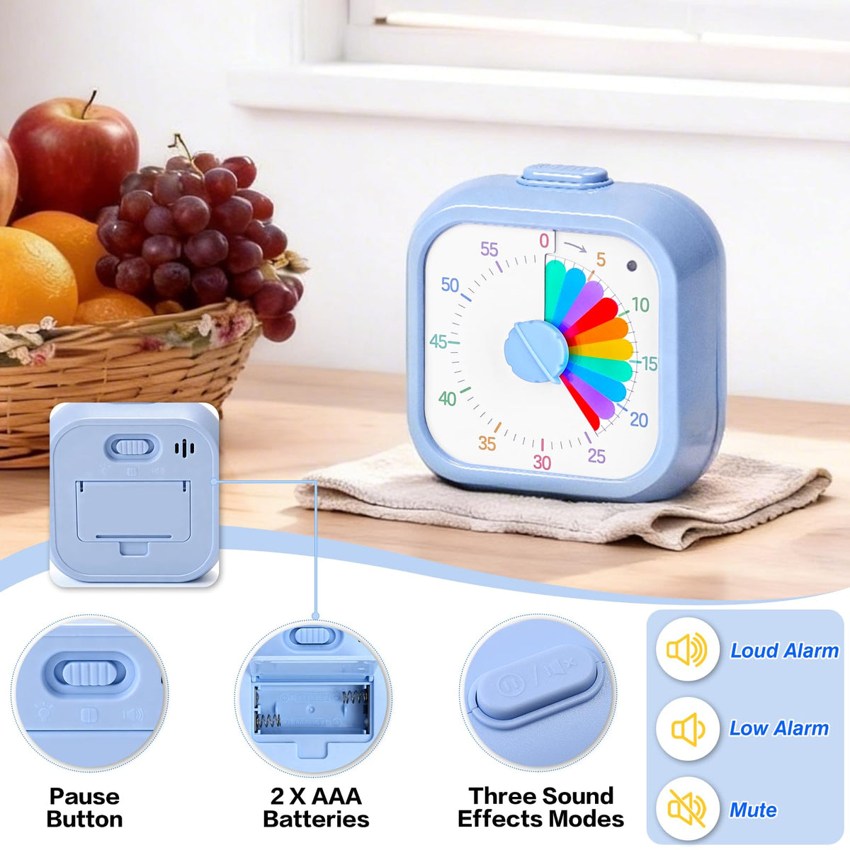 Mwellewm timer ideal for classroom use during transitions and group work.