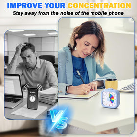 Mwellewm timer pause button allows quick stop and resume during activities.