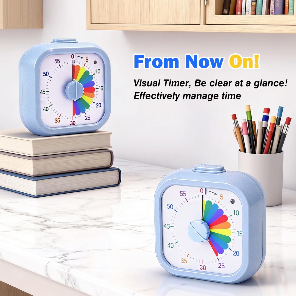 Mwellewm timer in silent mode keeps study spaces quiet.
