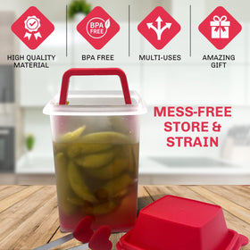 Mwnxia BPA-free storage keeps jalapeños fresh and easy to clean