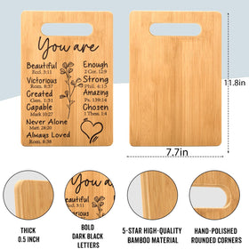 MY-ALVVAYS bamboo cutting board with natural finish for durable kitchen use.
