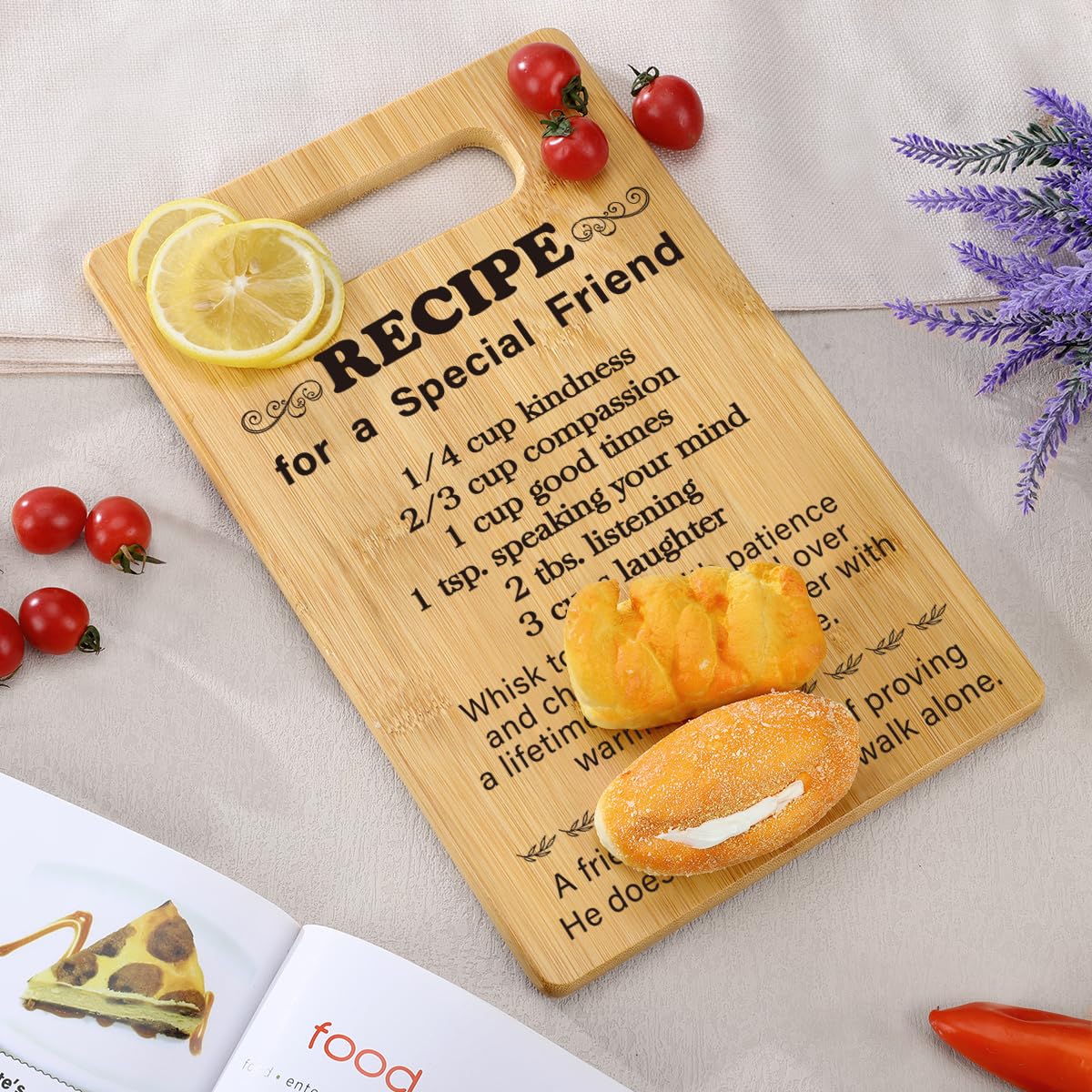 MY-ALVVAYS bestie cutting board ready for gifting and moments shared