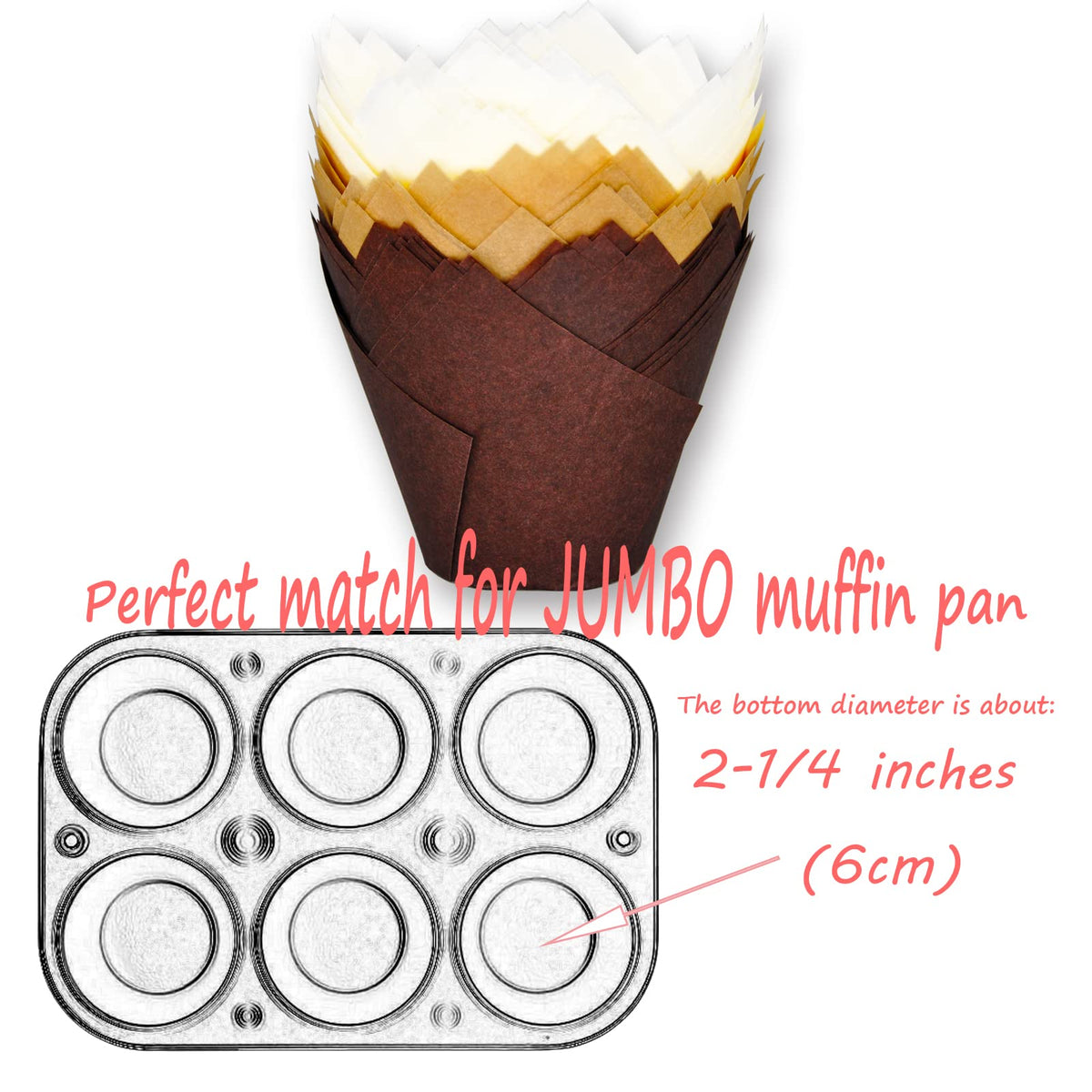 MyBakning greaseproof tulip cups ensure easy release and minimal sticking.