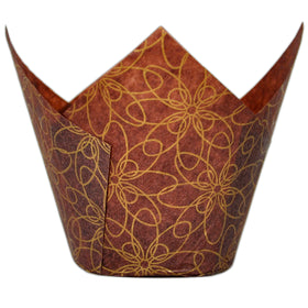 MyBakning jumbo tulip baking cups, front view, ideal for elegant cupcakes.