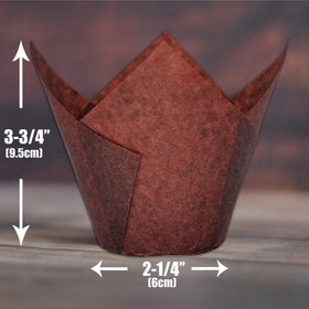 MyBakning tulip cup with 3-3/4 inch height for dramatic muffins