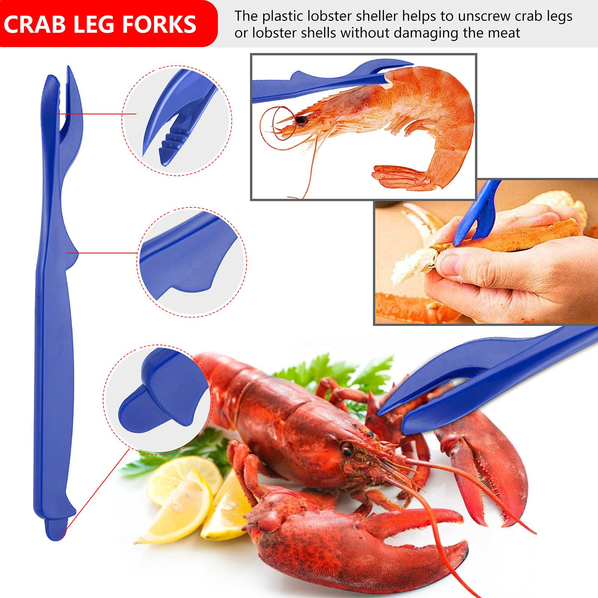 MYBMHTNB seafood tools set storage bag keeps tools organized.