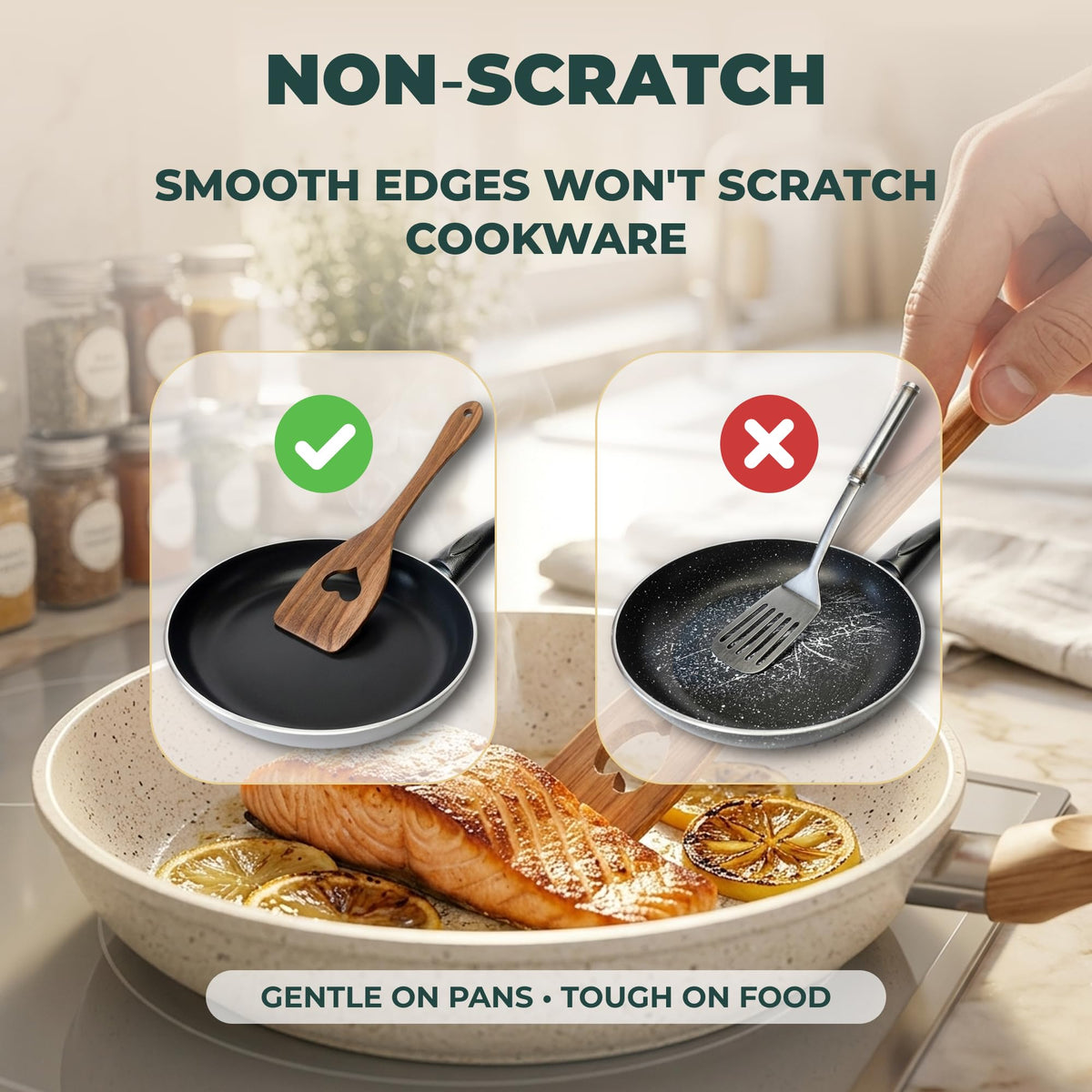 MyFancyCraft MFC spurtles showcase a smooth finish for easy food contact.