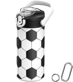 MYFOREST kids bottle soccer-pattern exterior for sporty hydration on the go