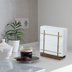 MyGift napkin dispenser shown in cafe setting for daily use.