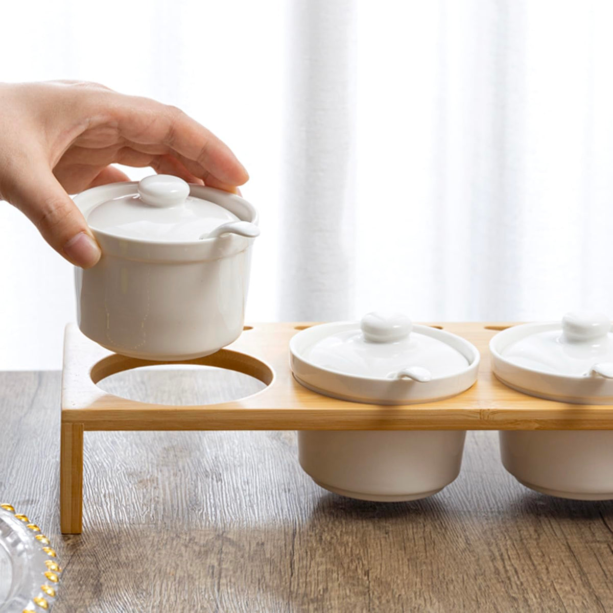 MyGift serving spoons included for easy, mess-free dipping.