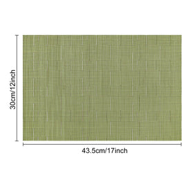 Myir JUN placemats demonstrate non-fade color and easy maintenance.