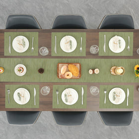 Myir JUN placemats after washing showing quick-dry indoor use.