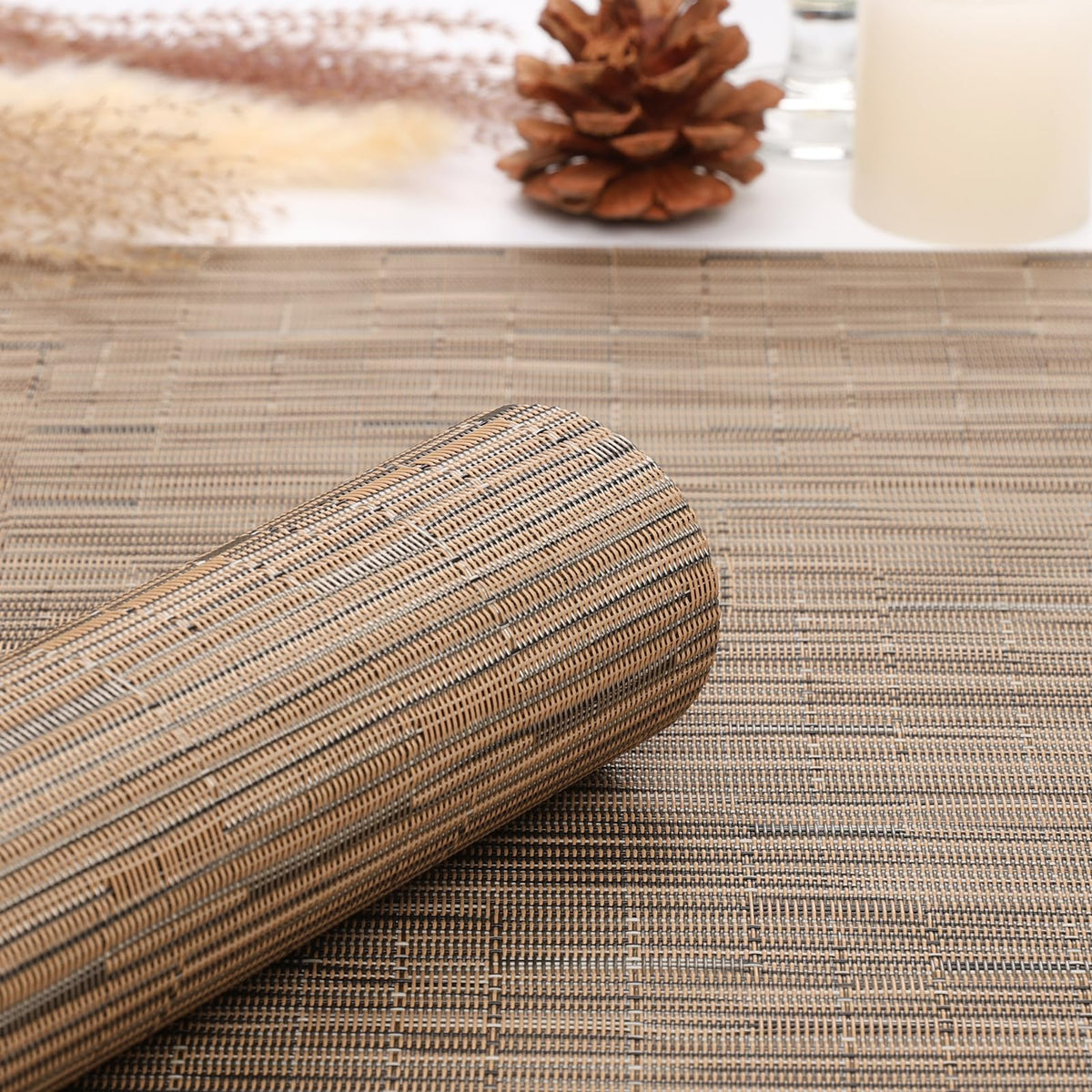 Myir JUN table runner corner-sealing durable edge detail for long-lasting everyday dining.