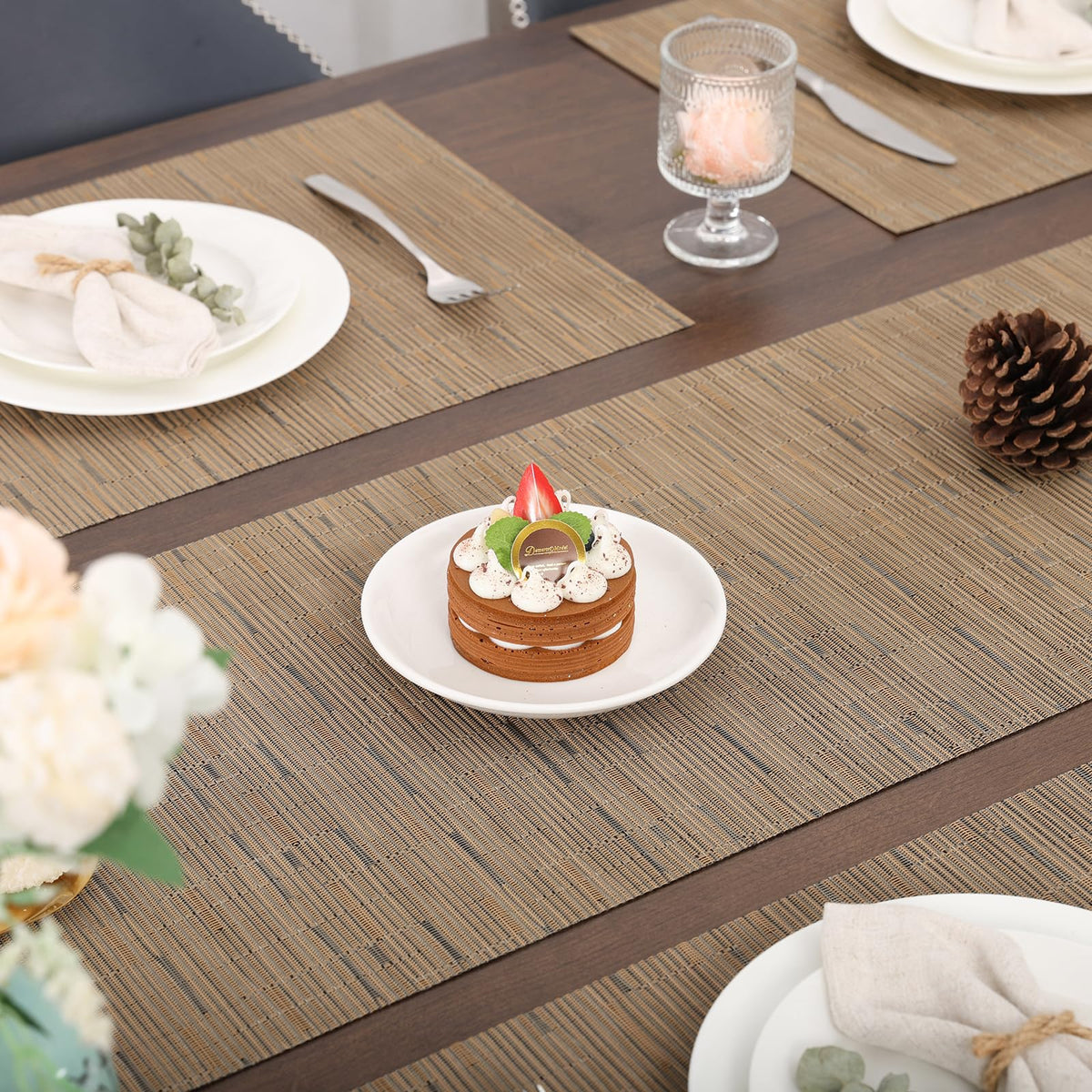 Myir JUN table runner cut-to-size versatility for any table shape.