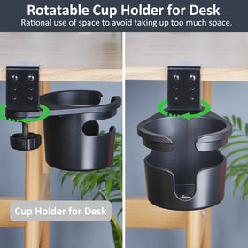 MYITYARD edge-mount design frees desk space and stays within reach.