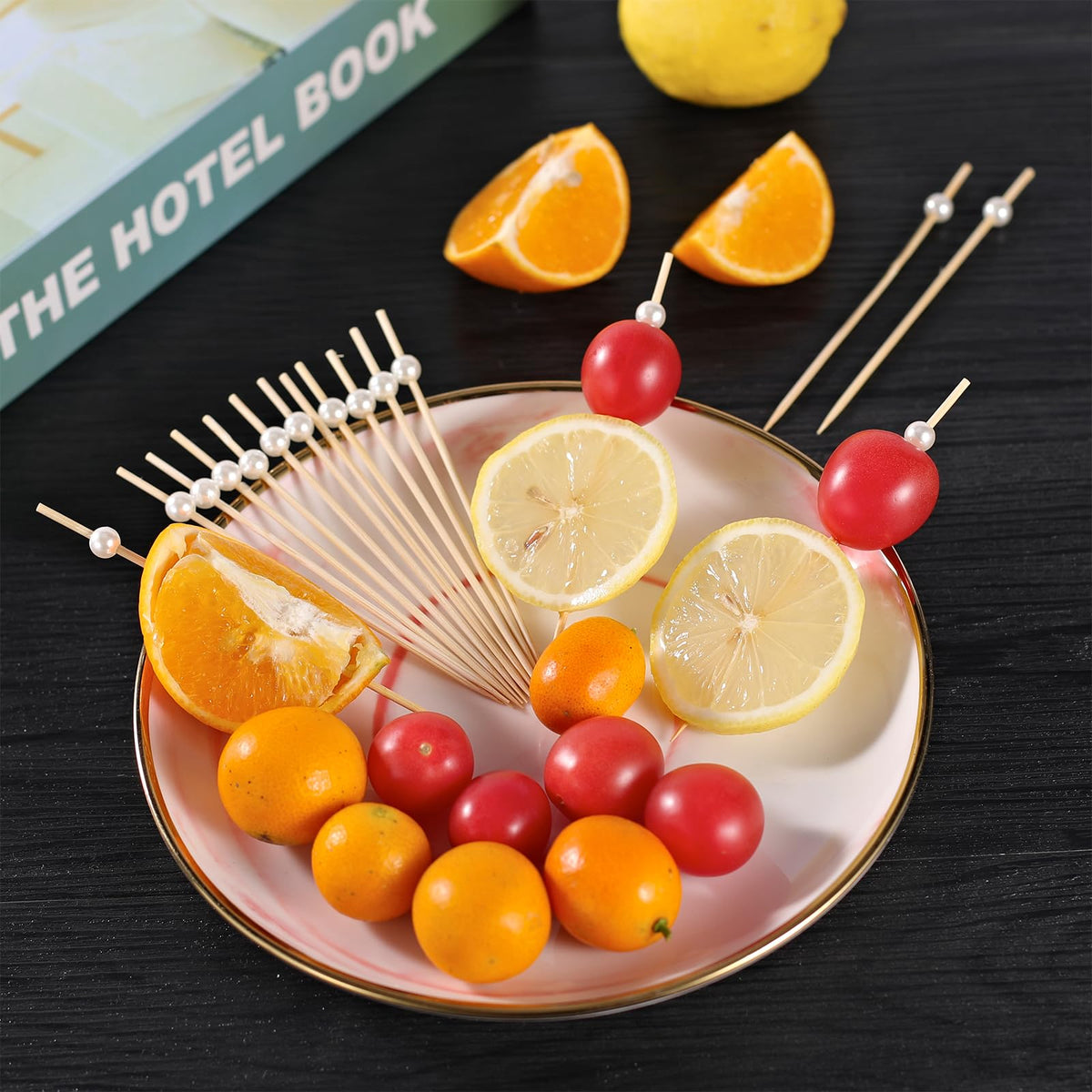 MYJIE pearl skewers elevate charcuterie plates with elegant presentation