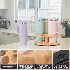MyLifeUNIT compact organizer saves cabinet space while keeping clutter under control.