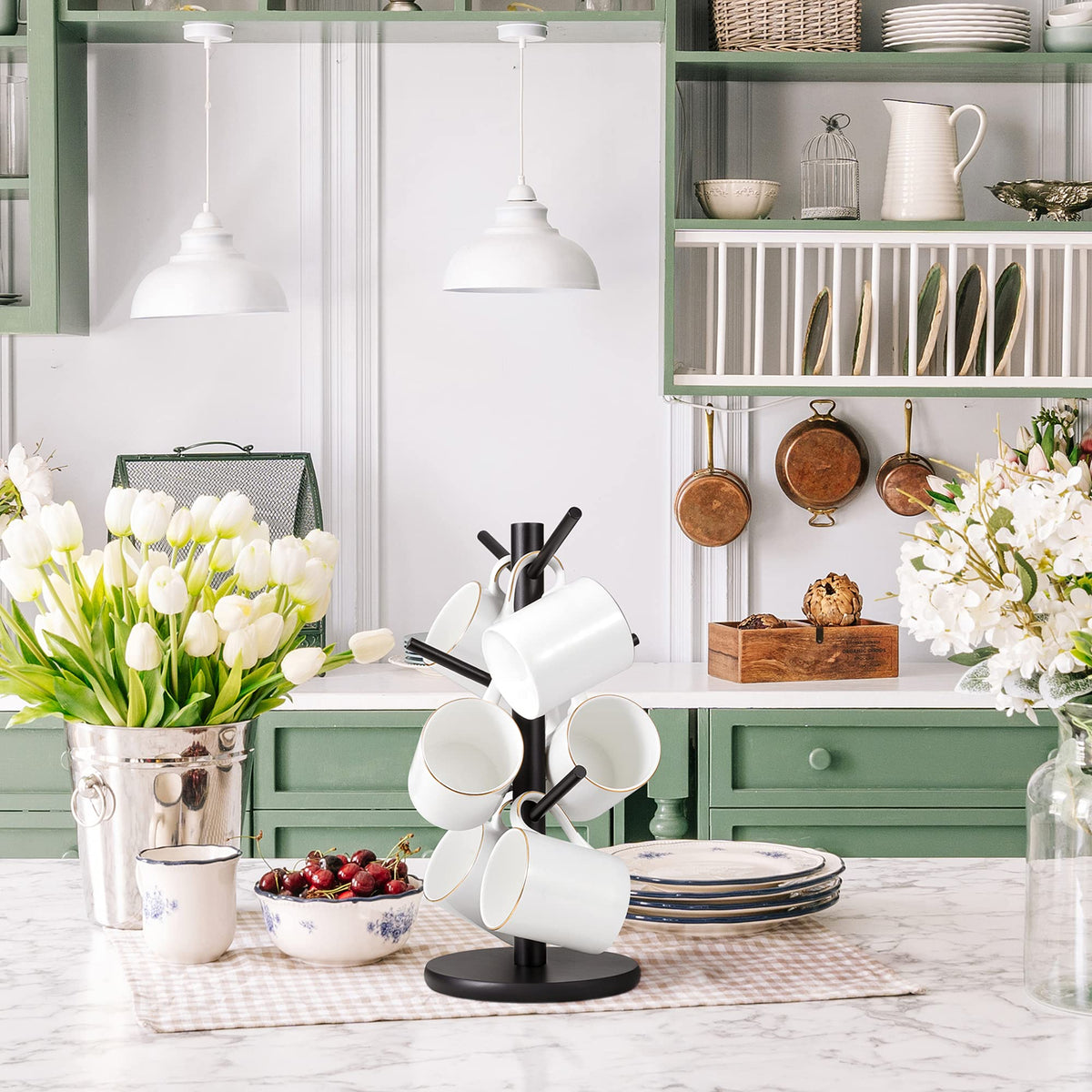 MyLifeUNIT donut stand and accessories offer versatile storage.