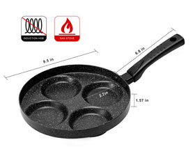MyLifeUNIT 4-cup mold design ideal for eggs and small breakfasts