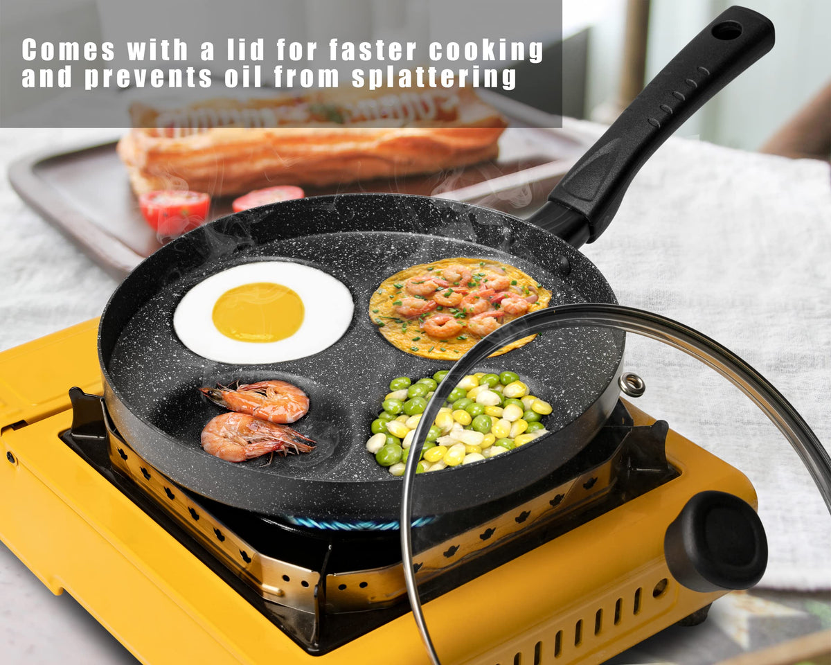 MyLifeUNIT egg pan with marble nonstick coating for easy release