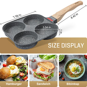 MyLifeUNIT Egg Pan dimensions 13.5 by 7.5 inches with 3.6-inch cavities